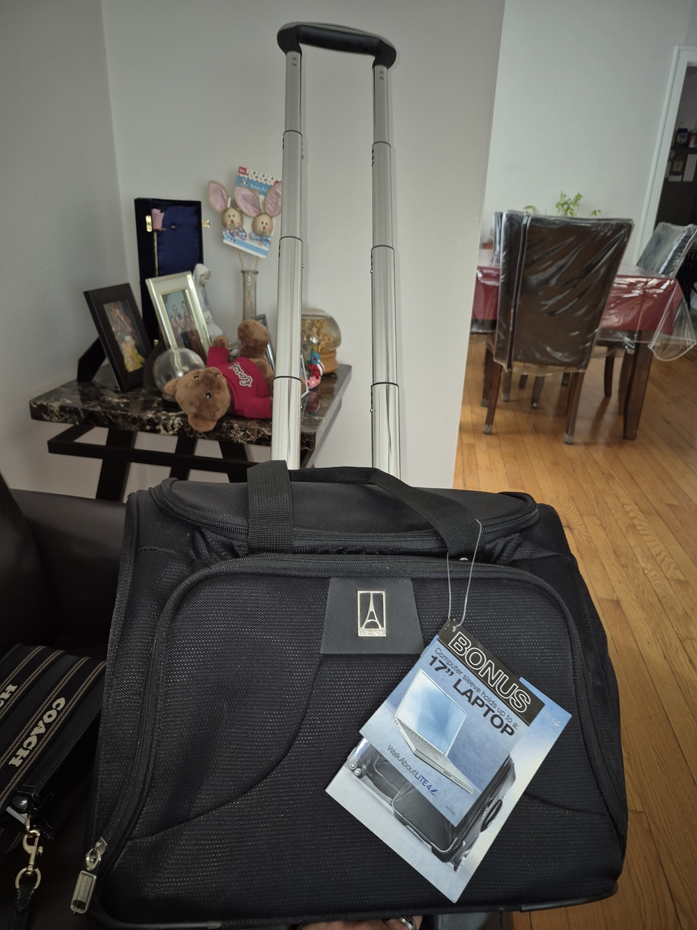 Travelpro  Black Rolling Laptop Carry-On with Telescoping Handle